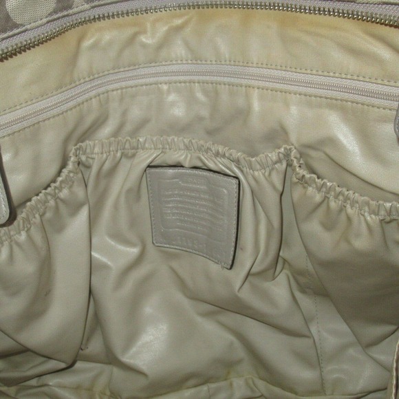 Coach Beige Op Art Signature Diaper Baby Tote Bag 16981 - Picture 7 of 11